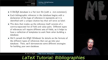 LaTeX Tutorial: Part V - Bibliographies