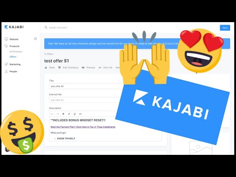 How To Use Kajabi - Creating Payment Options