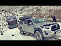 Crazy Toyota Hilux Pulled 8 Tons Oil Tanker To Shinkula Pass On Icy Inclines | Ladakh 2023 EP16