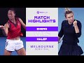 Qinwen Zheng vs. Simona Halep | 2022 Melbourne Semifinal | WTA Match Highlights