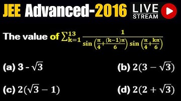 #PYQ JEE Advanced 2016 #shivangmathsacademy #trigonometricfunctionsclass11