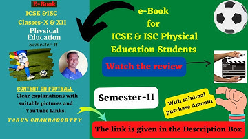 e-Book for ISC & ICSE Physical Education for Semester II Examination   Football.