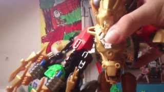 Wing MOCS:Savage Claw Leon and Slicer
Leon gets a new mode. Why? Because why not.
This was inspired from TF Cybertron,where OP combines with Leobreaker. Wing MOCS:Savage Claw Leon and Slicer