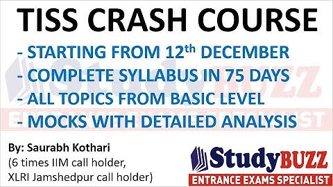 TISS crash course starting from 12 December: Complete syllabus, 75 days batch, daily videos, mocks