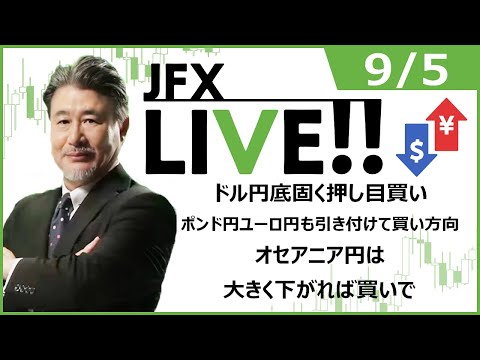 FX｜ライブ配信】ドル円底固く押し目買い。ポンド円・ユーロ円も