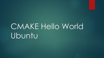 Cmake Hello World C++