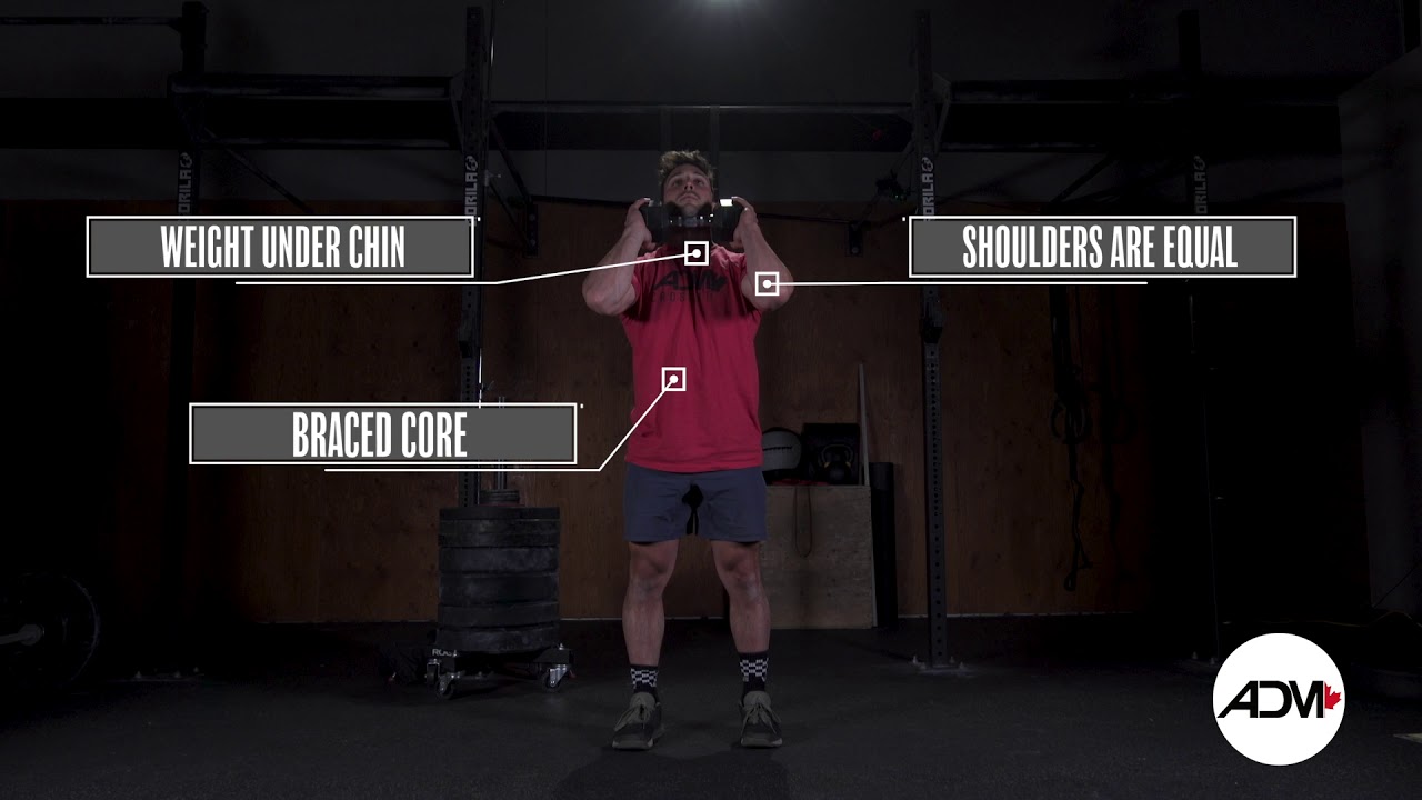 DUMBBELL FRONT RACK HOLD - YouTube