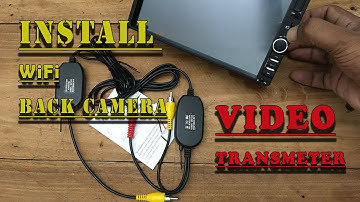 Hoe installeer ik een draadloze 2.4G-zender en -ontvanger voor een achteruitrijcamera in mijn auto?