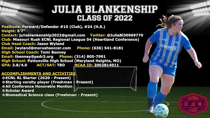 Julia Blankenship - Soccer College Recruitment Vid...