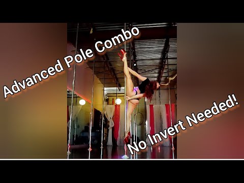 SPIN POLE | *No Invert* Advanced Pole Combo | Jessa Jaguar