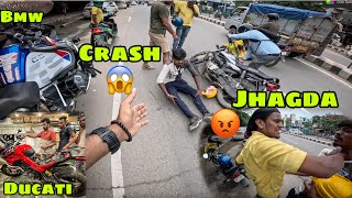 Tagda Crash or phir maar pitai ? or pehle hi din Ducati kharab ?