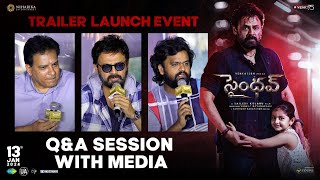 SAINDHAV Movie Team Q&A With Media | Venkatesh | Sailesh Kolanu | Venkat Boyanapalli