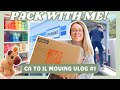 Prepping to move across the country! 📦 packing, crocheting, and moving out! (Part 1)