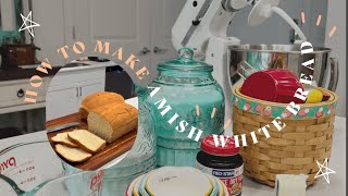 HOW TO MAKE AMISH WHITE BREAD | BAKING BREAD with my husband  & TASTE TEST!!