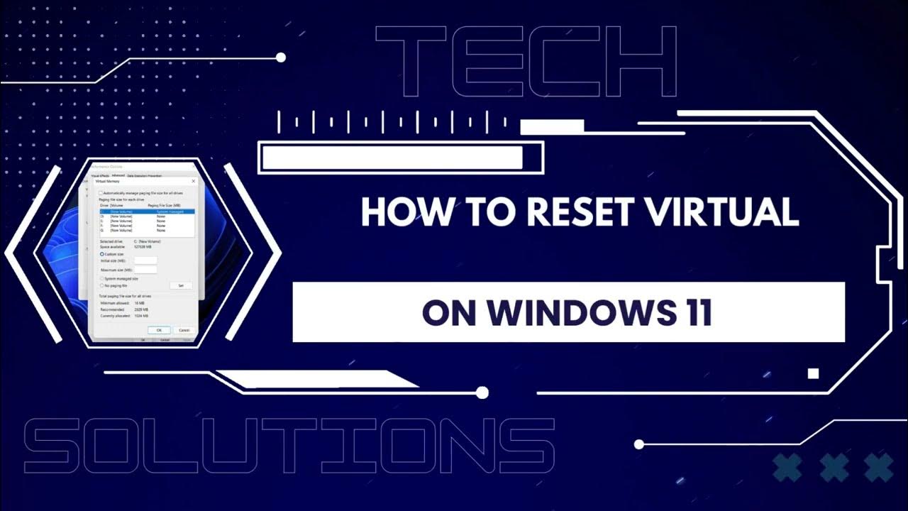 How to reset virtual memory on windows 11 3 easy ways youtube