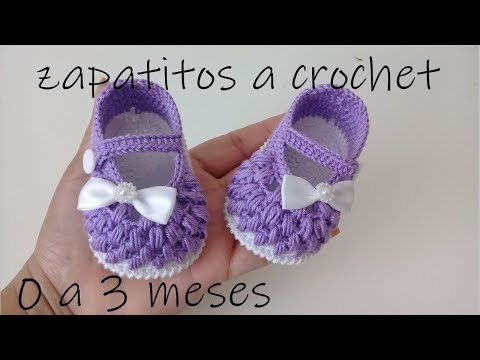 zapatos en punto garbanzo -bebe -modelo vaneskin -0 a 3 meses