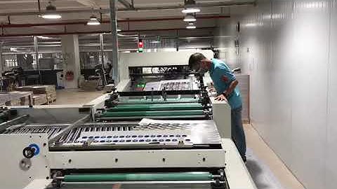 Automatic playing cards slitting & collating machine