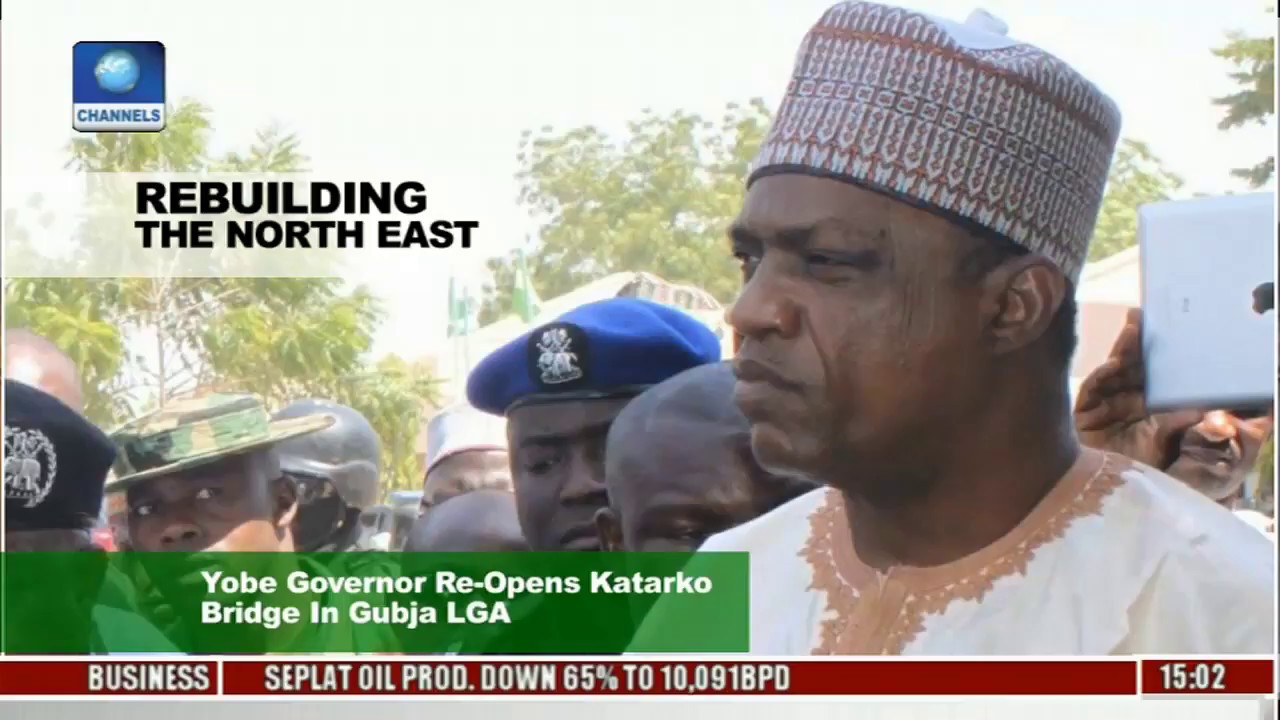 Yobe Governor Re-Opens Katariko Bridge In Gujba LGA