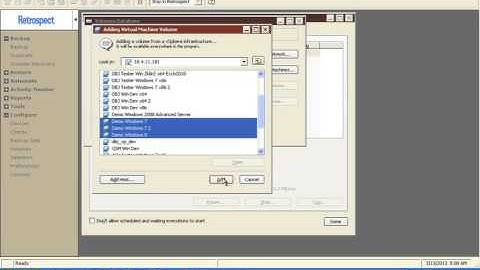 Using the Retrospect VMware Add-on Agent for WIndows