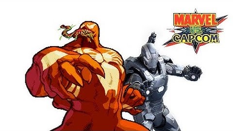 Red Venom+War Machine Arcade Playthrough / Marvel VS Capcom / Dreamcast