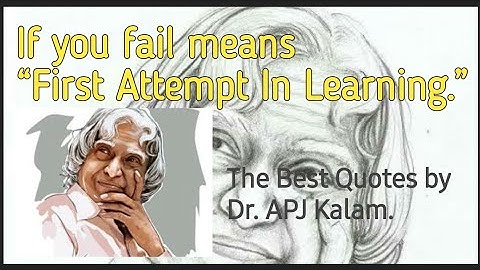 Fail Means "first attempt in learning" | Inspiring Quotes of APJ Abdul Kalam, Ganti LovaRaju #shorts