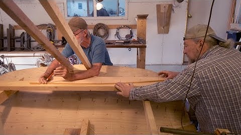 Building Evelyn: How to build a curved, raked transom frame, EP7