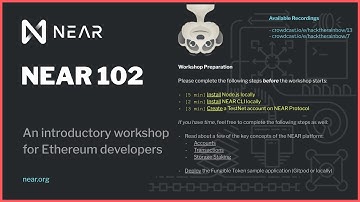 NEAR 102: Introduction to NEAR for Ethereum Developers