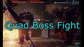 Quad Boss Fight As Solo Arbites - Warhammer 40k Darktide