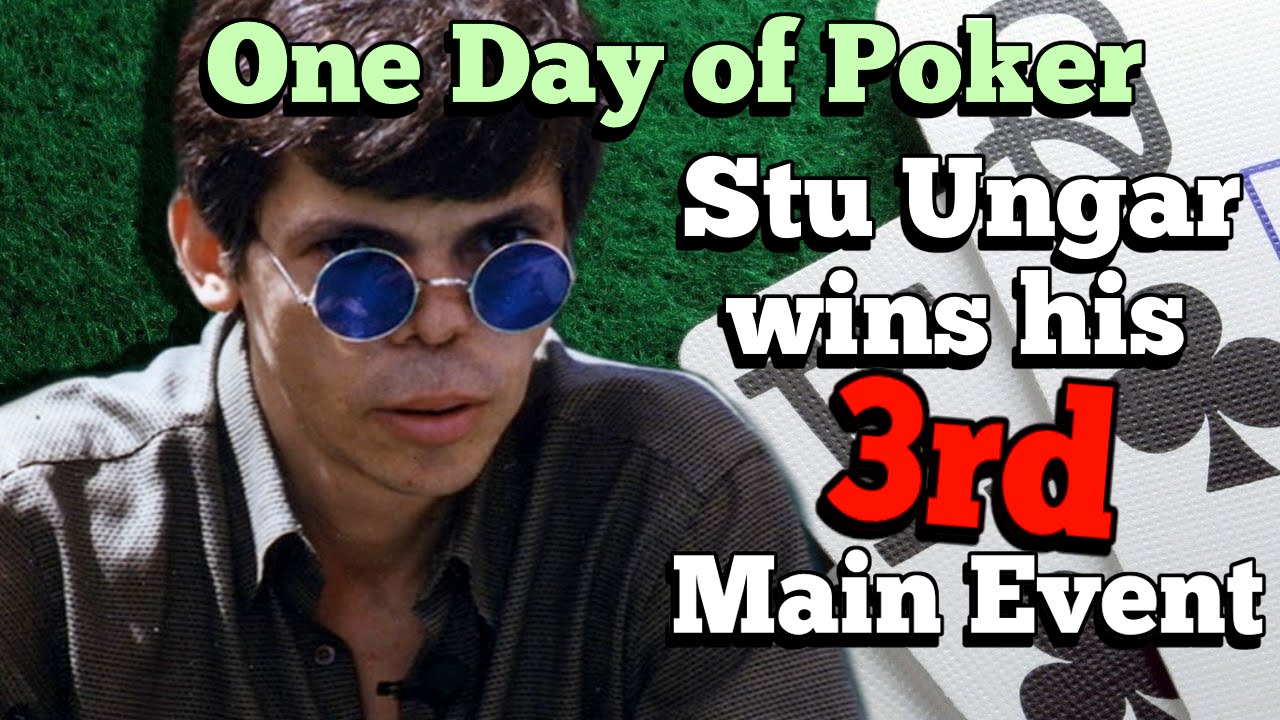 The day that stu ungar won his third wsop main event youtube Stue unger