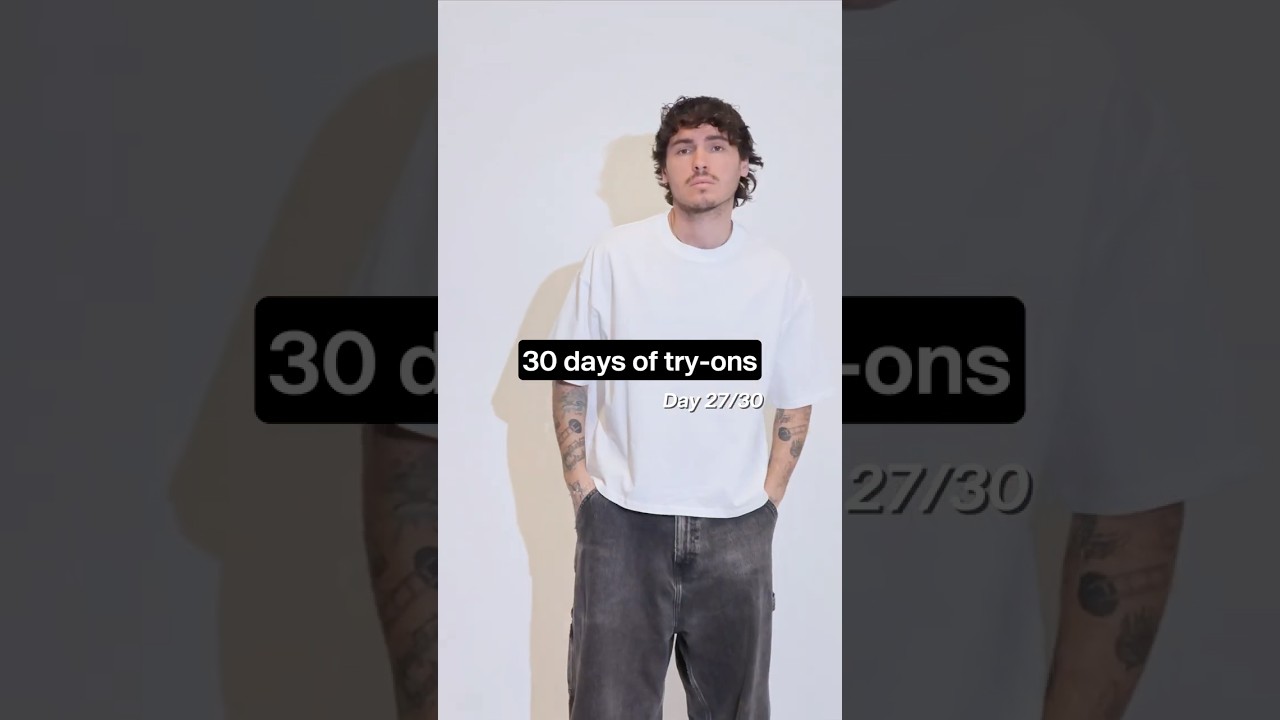 Day 27/30: Tapstitch garment try-ons I 100% COTTON BOXY TEE🔥