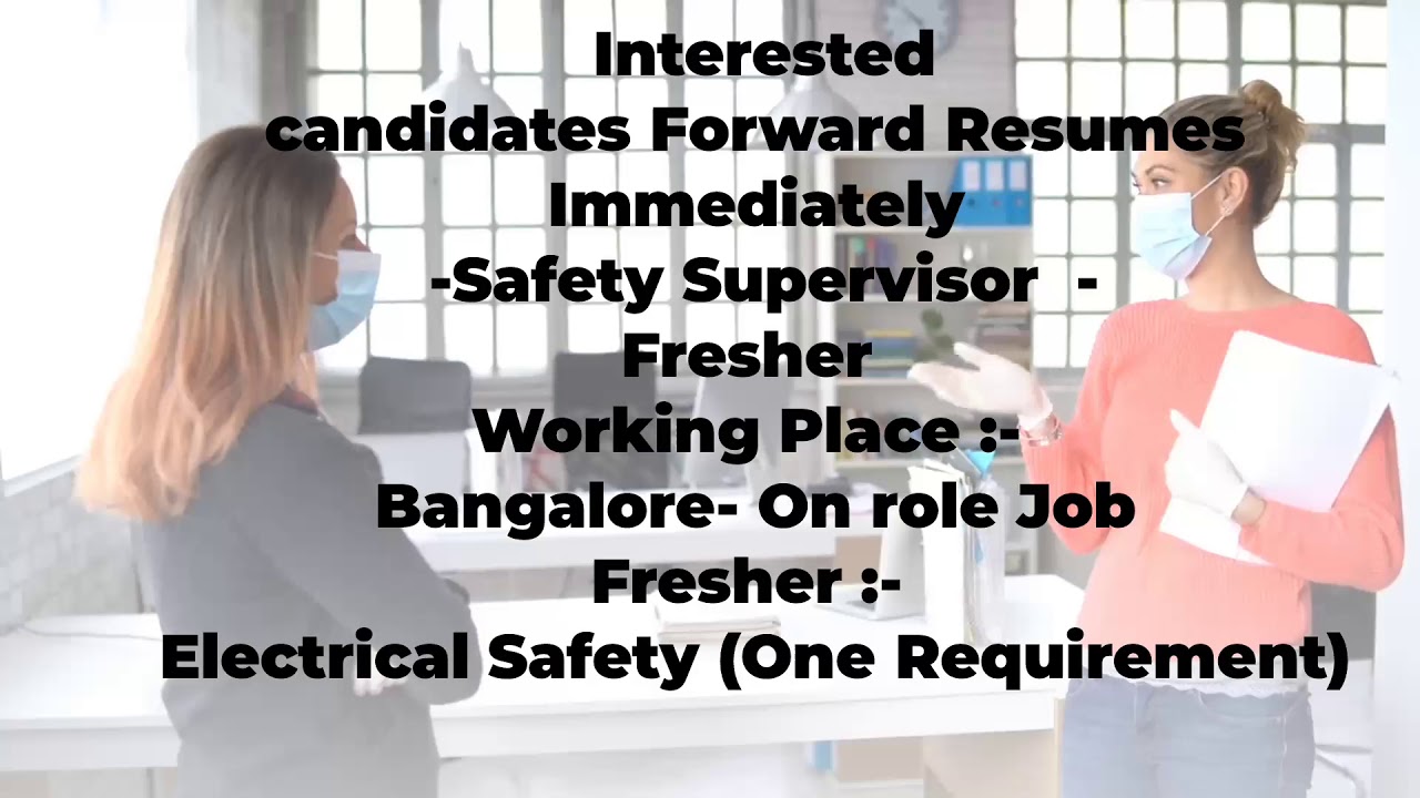 Safety officer job vacancy Fresher(30052020)banglore,Dubai YouTube