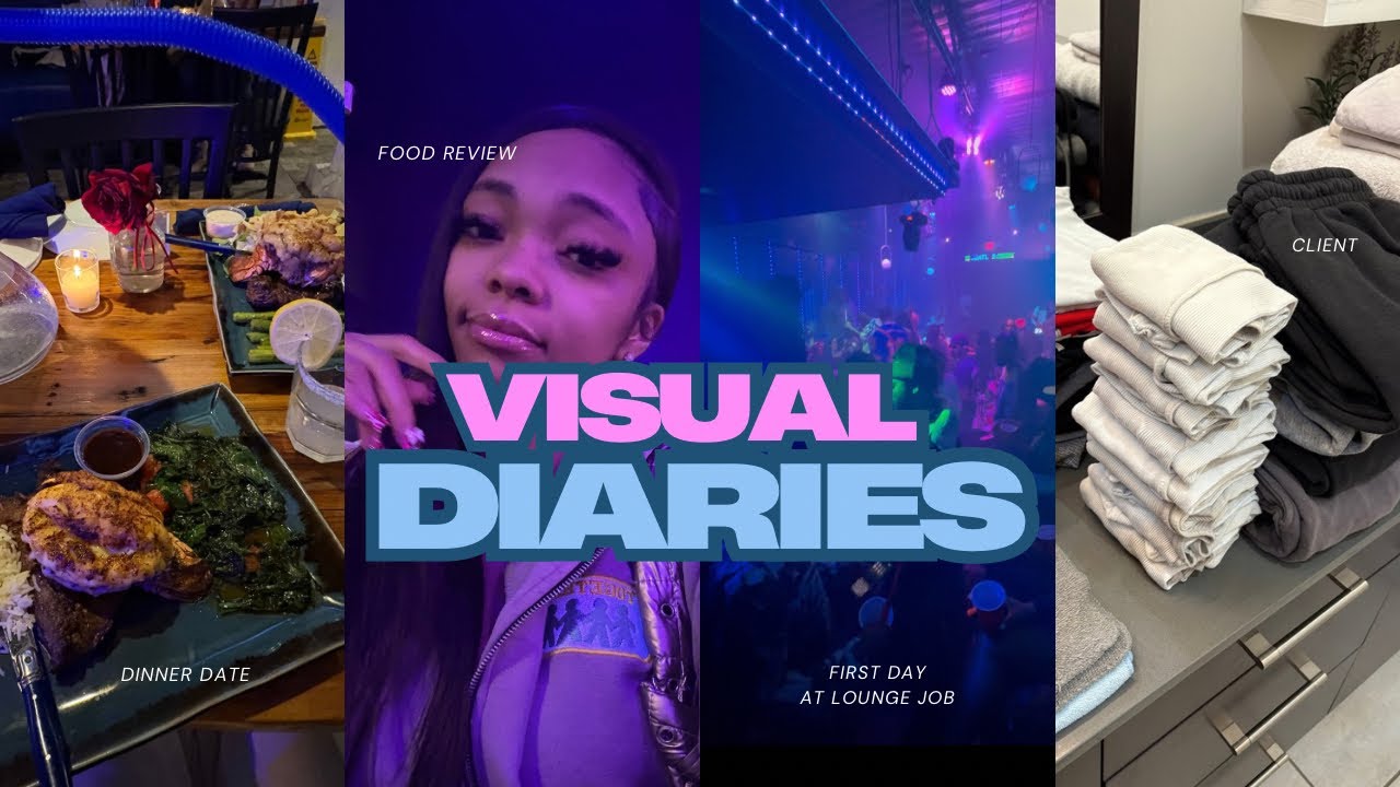 VISUAL DIARIES 💗 (food review, dinner, first day & cleaning)