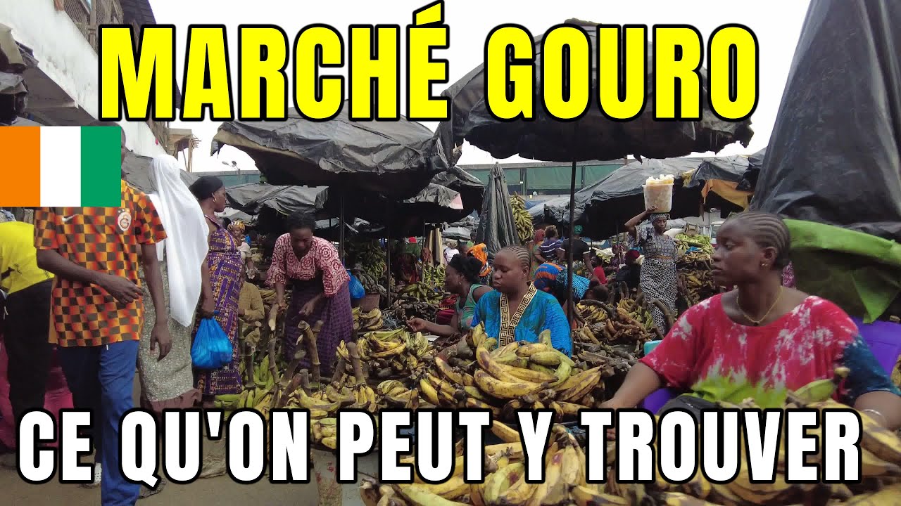 Marché Gouro d’Adjamé, Abidjan – Grand marché vivrier en Côte d’Ivoire