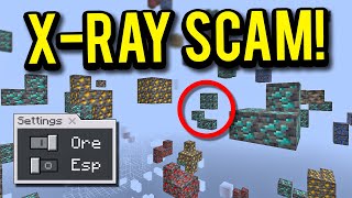 Marketplace selling Minecraft X-ray hacks but it's a scam!