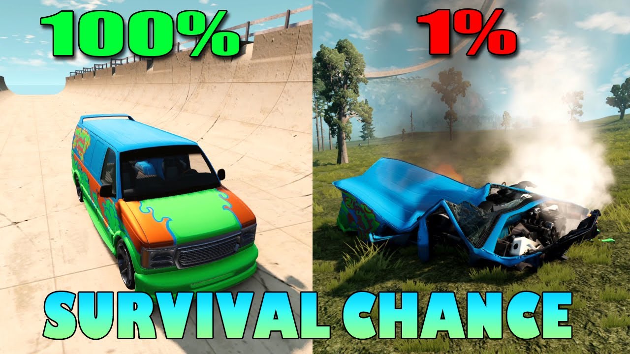 Realistic Survival Chance Crashes #12 | BeamNG.drive
