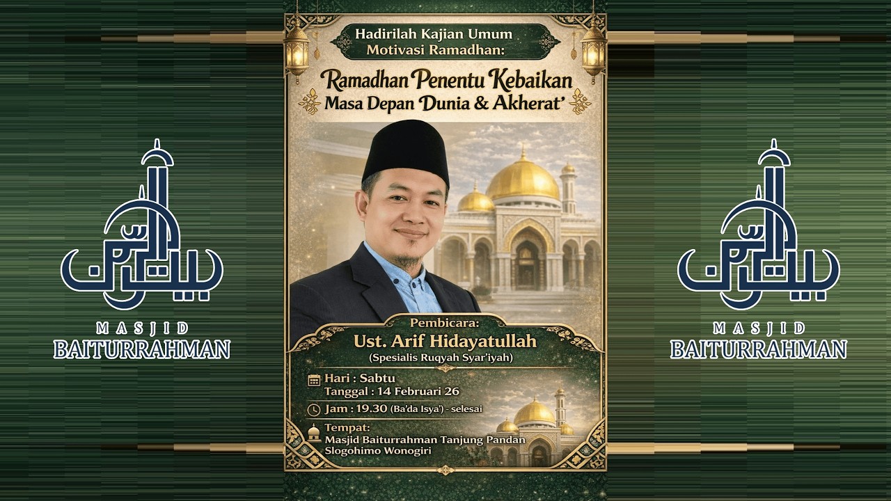 🔴 SIARAN LANGSUNG | Ramadhan Penentu Kebaikan Masa Depan Dunia & Akherat