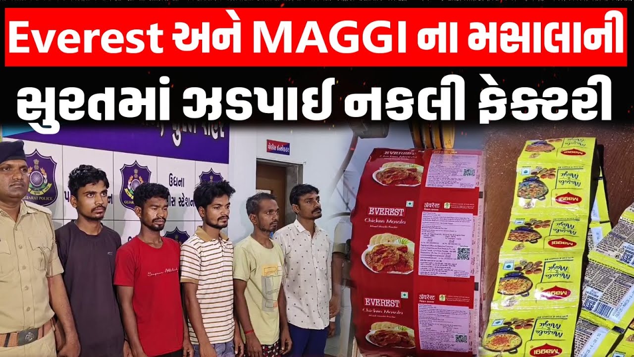 માર્કેટમાં આવ્યા નકલી Everest Masala અને magge Masala, Surat માંથી આખી ફેક્ટરી ઝડપાઈ