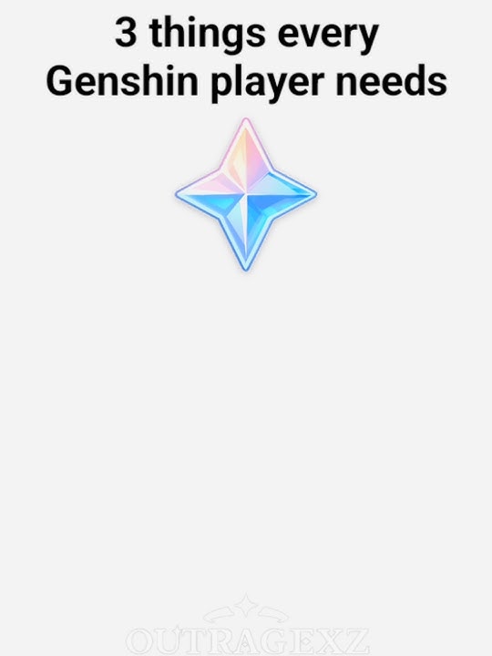 3 things every Genshin Impact player needs! #memes #YouTubeCreatorCommunity