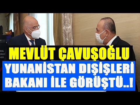 Mevlüt Çavuşoğlu Yunanistan Dışişleri Bakanı İle Görüştü 8.10.2020 TURKEY