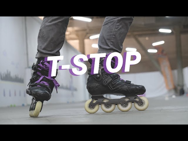 How To T-Stop On Inline Skates - The Most Detailed Video Tutorial - How To  Stop On Inline Skates #03 