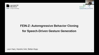 Famous [GENEA'23] FEIN-Z: Autoregressive Behavior Cloning for Speech-Driven Gesture Generation Profile