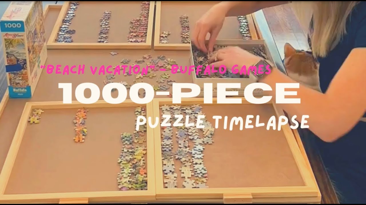 1000 Piece Puzzle Timelapse 🧩 - Beach Vacation - Buffalo Games