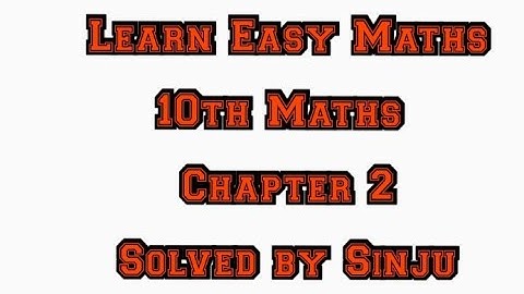 10th Maths Chapter 2 Exercise 2.7 problem 2 Samacheer State board Tamil English medium