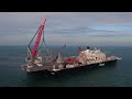 Hkz alpha topsides installation by pioneering spirit