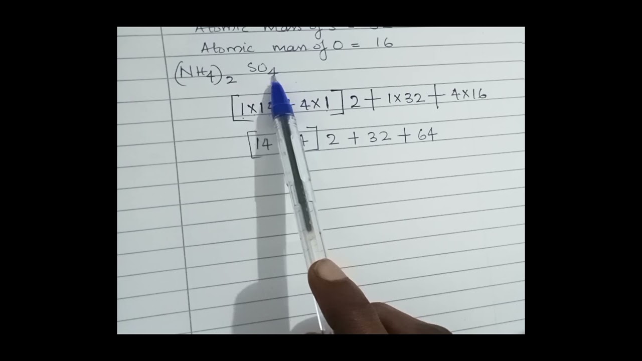 calculate molecular Mass|class 9|Basic science