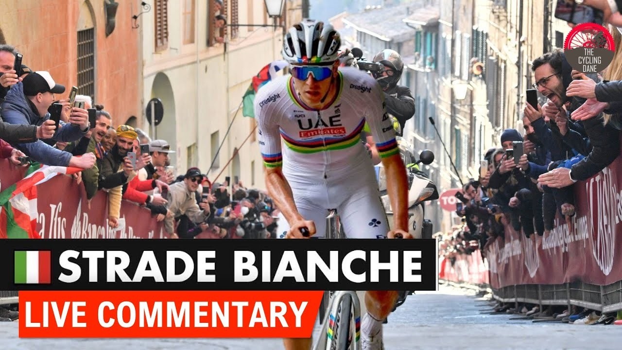 Strade Bianche 2026 LIVE Commentary - Tadej Pogacar vs Tom Pidcock on the GRAVEL
