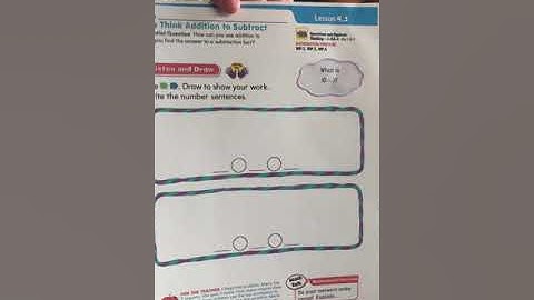 Go math chapter 4 lesson three or lesson 4.3 Go math for kids first grade