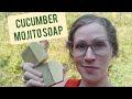 Cucumber mojito soap  beginner cold process soap making lesson  all natural palmfree recipe