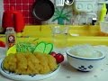 Fried Pork Cutlet Konapun リカちゃんキッチンでトンカツ揚げる