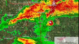 2013 Moore, Oklahoma Tornado Doppler Radar (No. Warning Boxes)